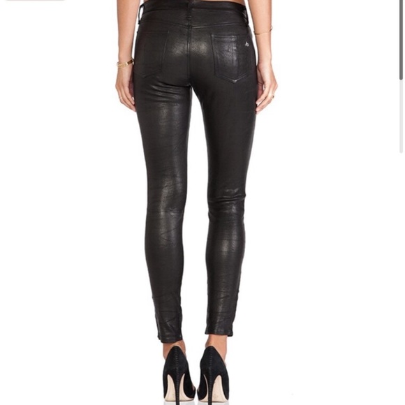 Rag & Bone Lamb Leather Skinny Pants - Picture 3 of 13